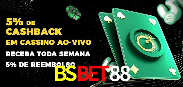 Promoções do cassino ao Vivo BSBET88